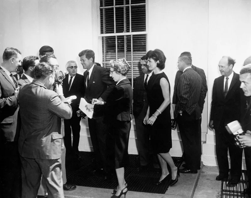 On 24 May 1961, Princess Grace of Monaco and Prince Rainier lunched at the White House with President John F. Kennedy and Jacqueline Kennedy, five years after she left Hollywood for Monaco’s throne