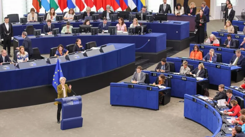 Ursula Von der Leyen backs AI slowdown in State of the Union address